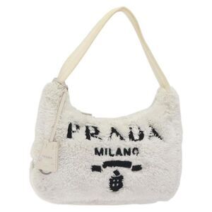 Pre Loved prada Women White Handbags
